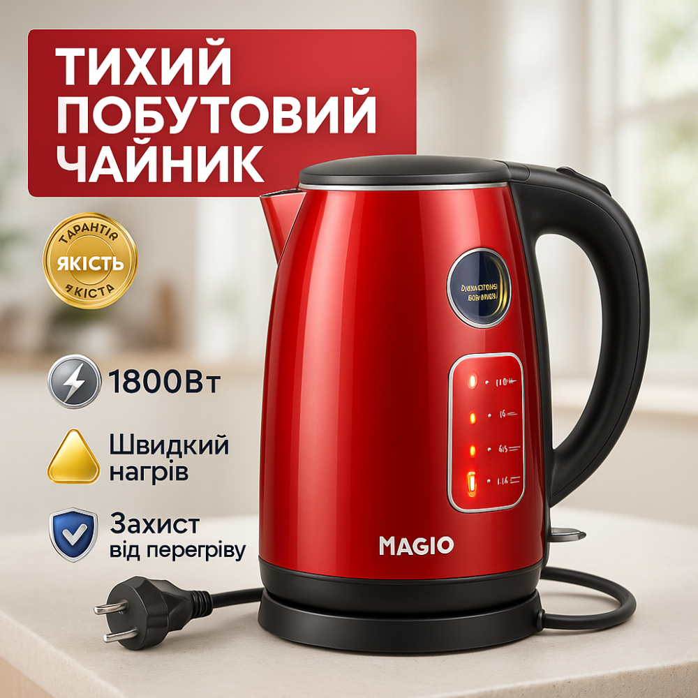 Чайник для кофе электронный чайник MG-977, Мощный бытовой электрочайник Мощный для кипячения PC-17 Львов - изображение 15