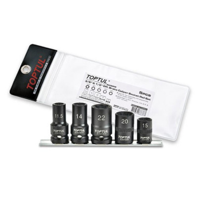 Набір головок Toptul для гальмівних супортів 5шт. (GAAG0503) Вінниця - фото 1