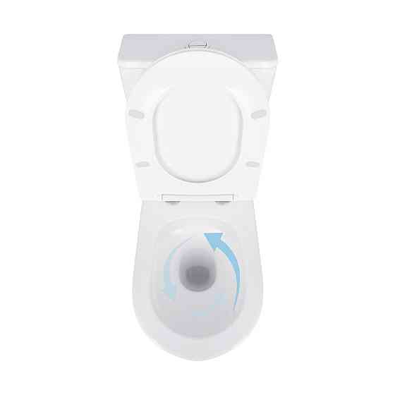 Унітаз підлоговий Qtap Virgo Ultra Quiet безобідковий із сидінням Soft-Close WHITE QT18226092AW Київ