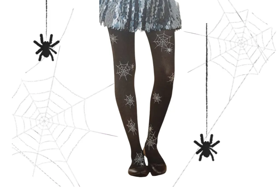 Колготки Хелловін дитячі з павутинням 40 den чорний Київ - фото 2