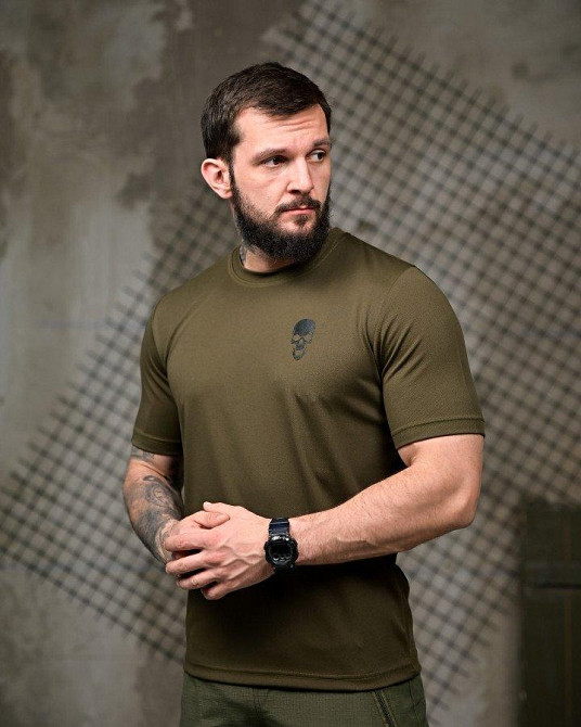 Тактическая потоотводящая Футболка Дева 7.62 олива  ПП7813 Одесса - изображение 3