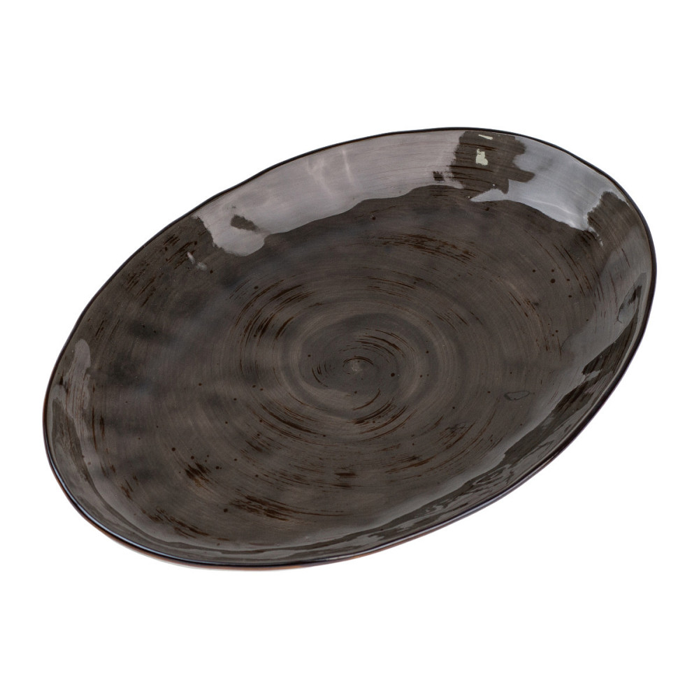 TS Kitchen Тарілка порцелянова плоска овальна 35 х 23.5 см сервірувальне блюдо для нарізки Lugi Коломия - фото 2