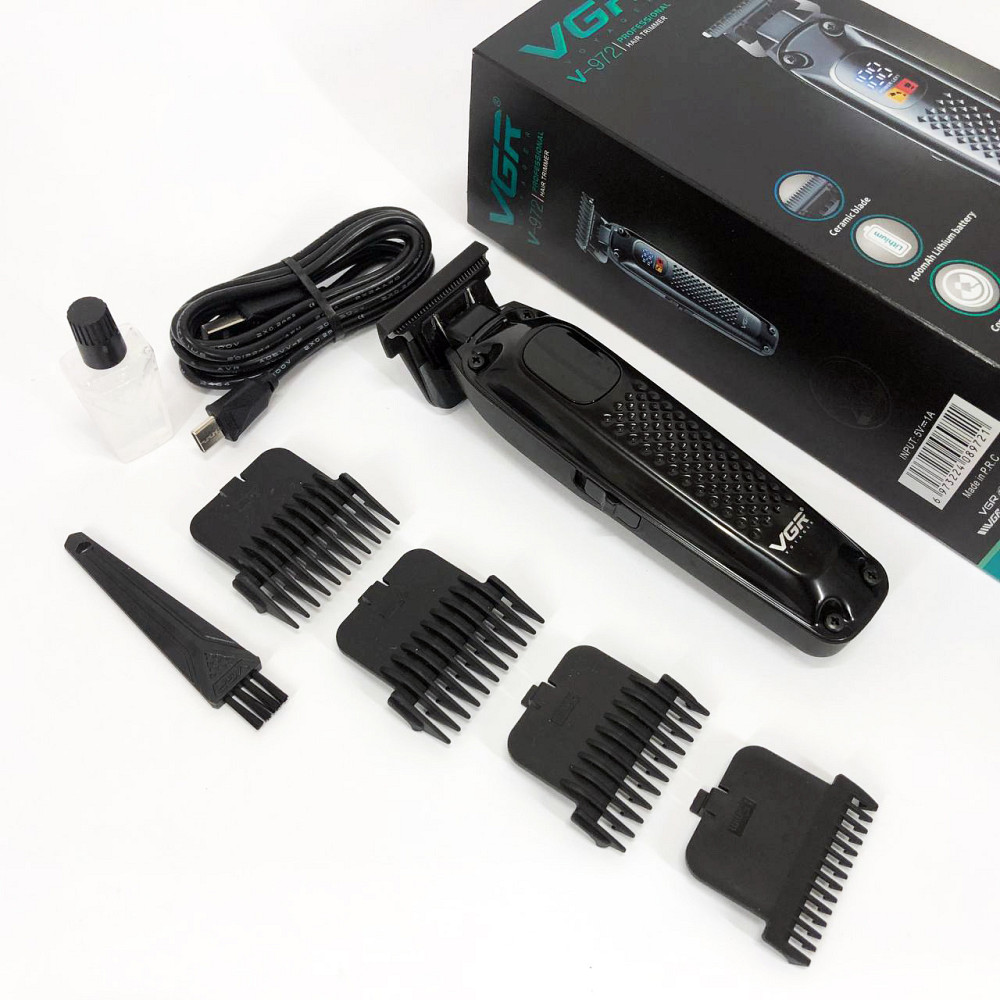 Тример для самостійної стрижки волосся VGR, Універсальний тример для чоловіків скронь OP-80 Київ - фото 14