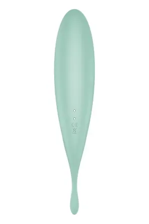 Смарт-вибратор для клитора с вакуумной стимуляцией Satisfyer Twirling Pro+ Mint Львов