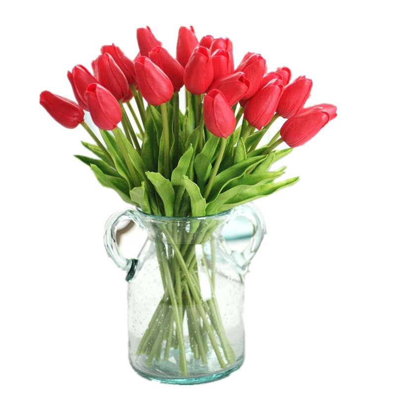 Штучні тюльпани 5 штук 34 см червоний Київ - фото 5