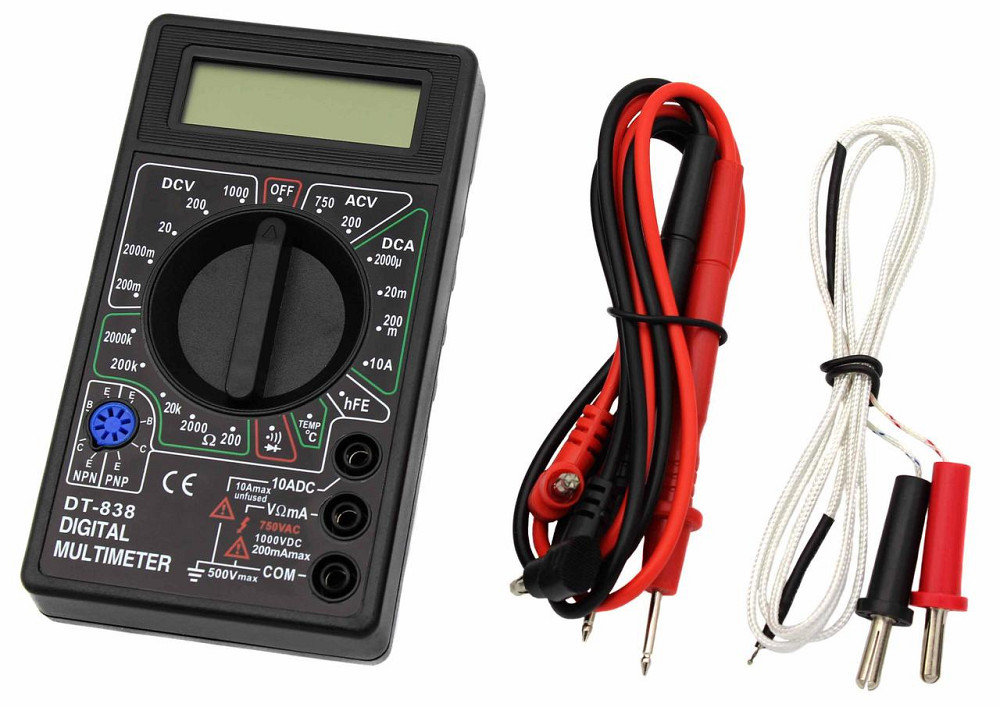 Мультиметр DT-838 (Тестер), Звуковая прозвонка, Температур Днепр - изображение 1