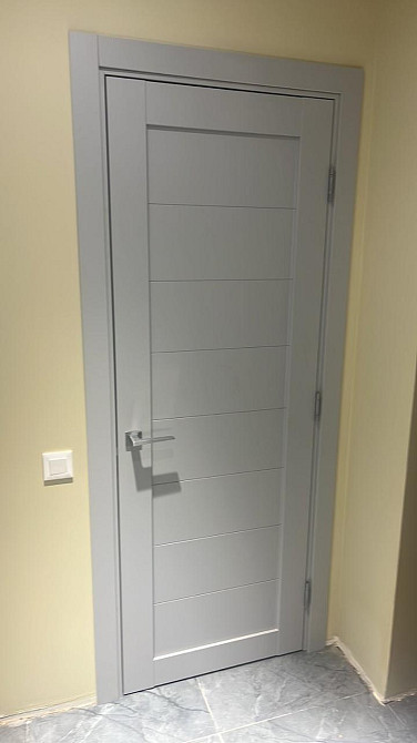 Двері екокошпон, Полотно, серія TETRA, Модель Т-04 (глуха) Колір: Сірий мат. (НОВИНКА) Київ - фото 4