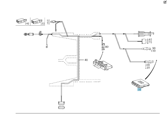 Mercedes-Benz  A0335453332 Блок керування парктроником S-Class W220 CL C215 S-class short W220 S-class long V220 Одеса