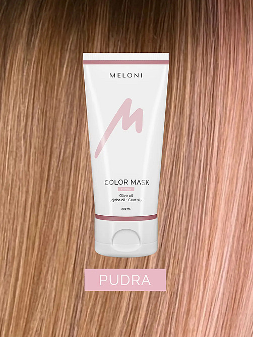 Тонирующая маска для волос Пудро-розовый Color Mask Pudra Meloni 200 мл Киев - изображение 2