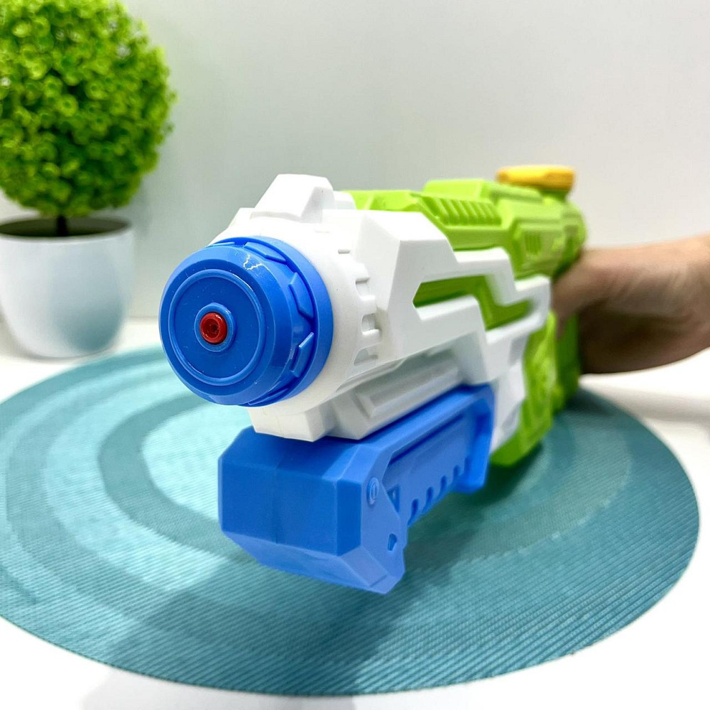 Бластер водний з помпою 35 см Білий із салатовим (MR 0505) Чернигов - изображение 3