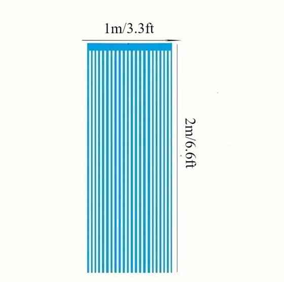 Дощик для фотозони флуоресцентний неоновий 2 м на 1 м синій Київ