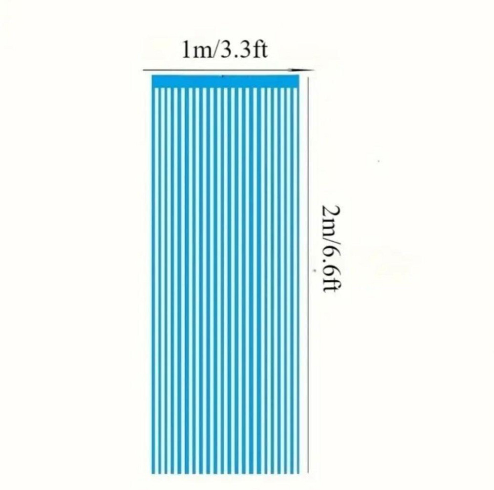 Дощик для фотозони флуоресцентний неоновий 2 м на 1 м синій Київ - фото 2