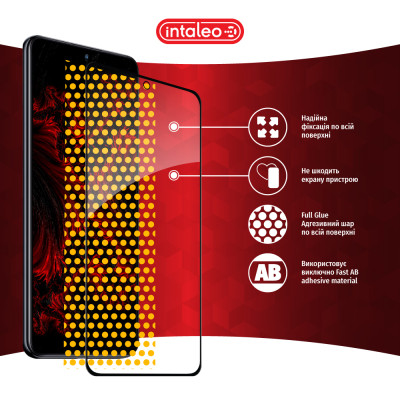 Стекло защитное Intaleo Full Glue Xiaomi 12T/12T Pro Black (1283126546433) Винница - изображение 7