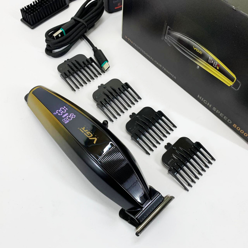 Машинка для стрижки волосся потужна VGR V-974, Тример для стрижки акумуляторний професійний LO-41 Івано-Франківськ - фото 3
