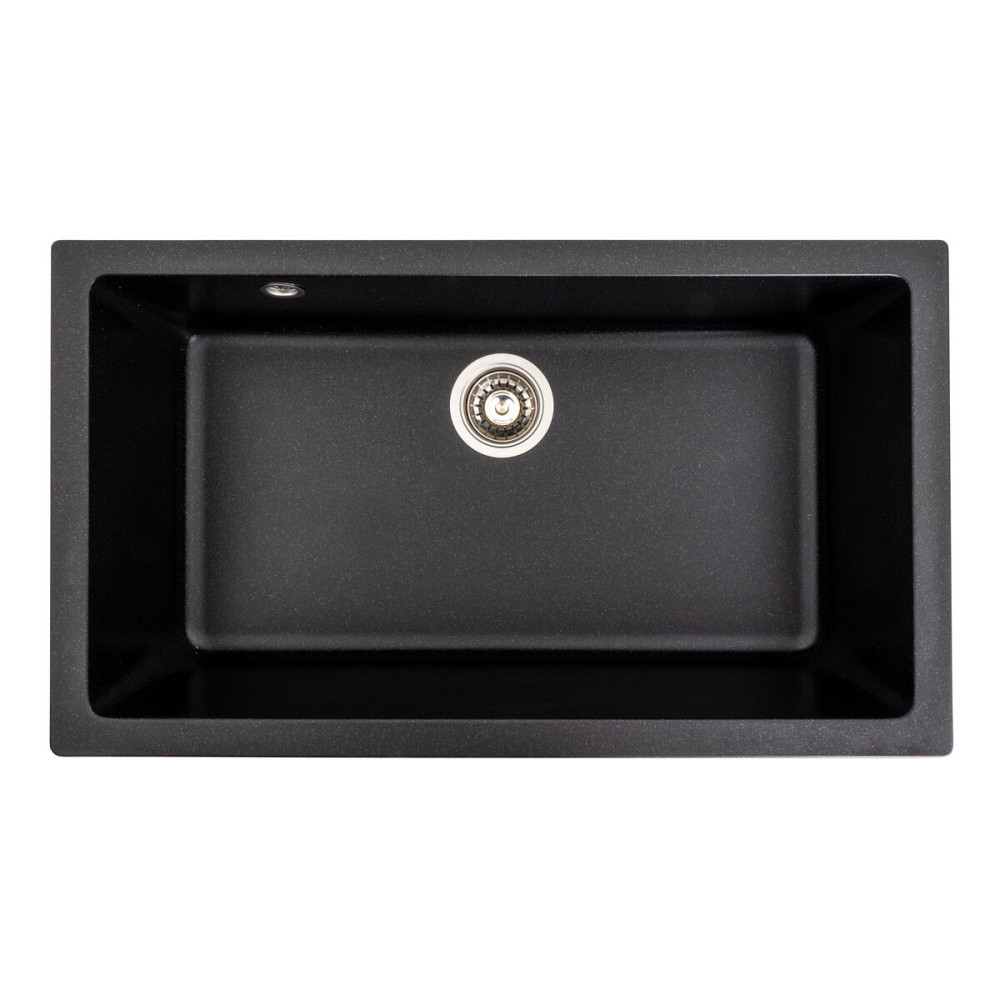 Гранітна мийка для кухні Platinum 7945 Paruana матова Чорний металік Коломия - фото 1