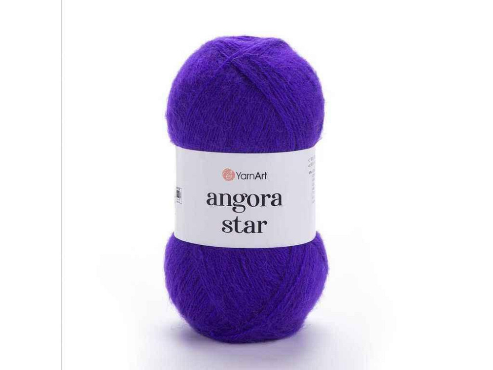 Пряжа Angora Star темно-фіолетовий 80% акрил 20% вовна 500м 100г 5шт/уп 556 ТМ YarnArt Київ - фото 1