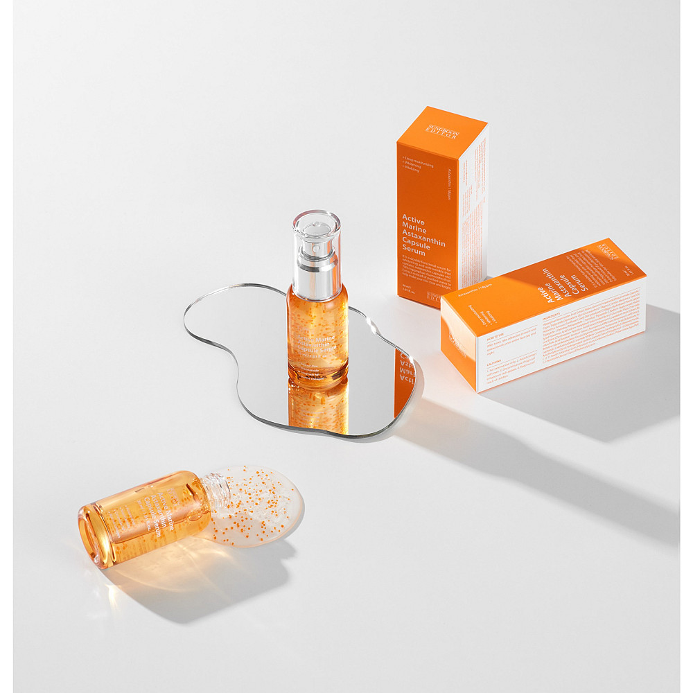 Сироватка освітлювальна для обличчя Active Marine Astaxanthin Capsule Serum Sungboon Editor 30 мл Київ - фото 3