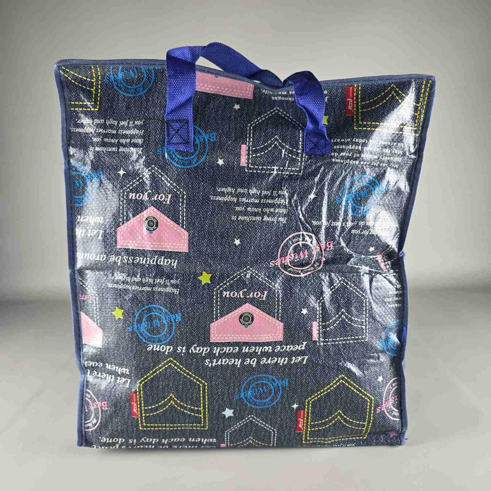 Сумка господарська, поліпропіленова, з кольоровим малюнком No1 Малюнок-Карта (34x40x20) (1 шт.) Харків - фото 3