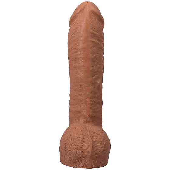 Фалоімітатор Doc Johnson The Realistic Cock ULTRASKYN - 12 Inch Hung with Balls Caramel Sex Aura Київ
