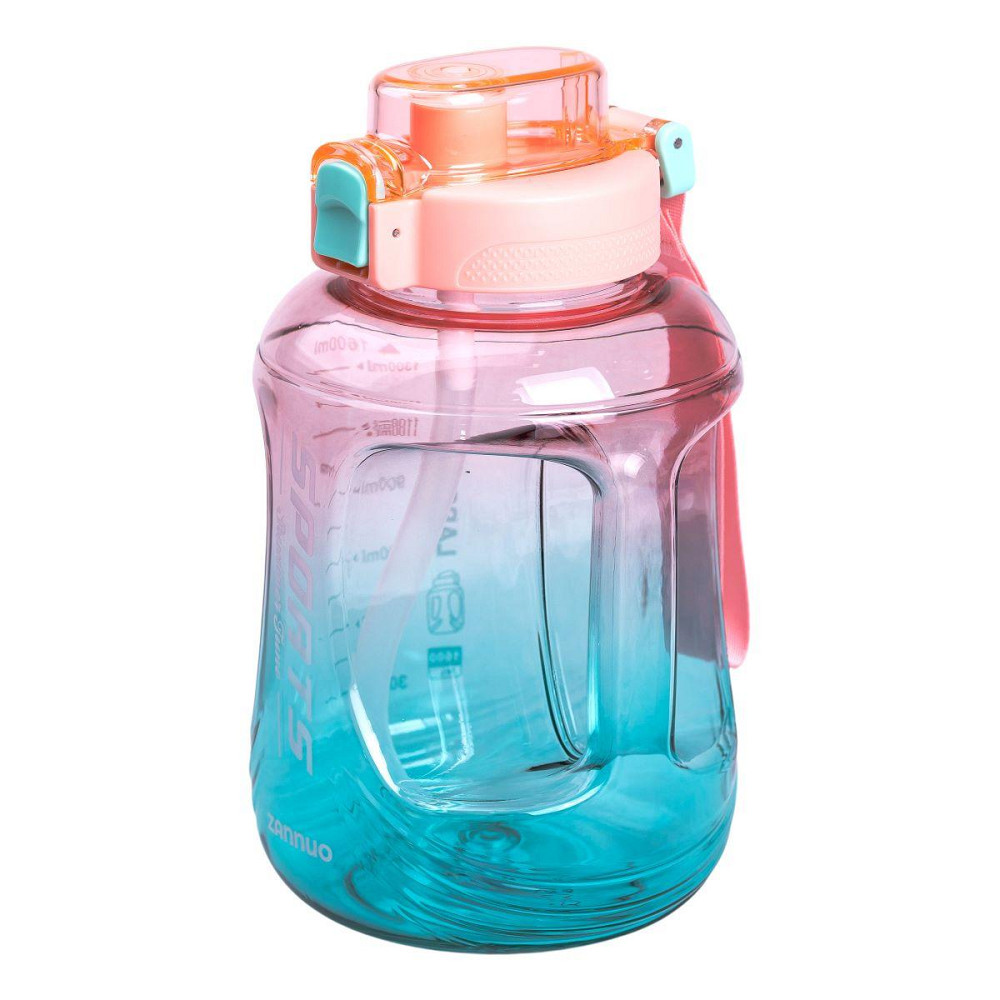 Спортивна пляшка для води 1.6 л з трубочкою, Рожева Київ - фото 4