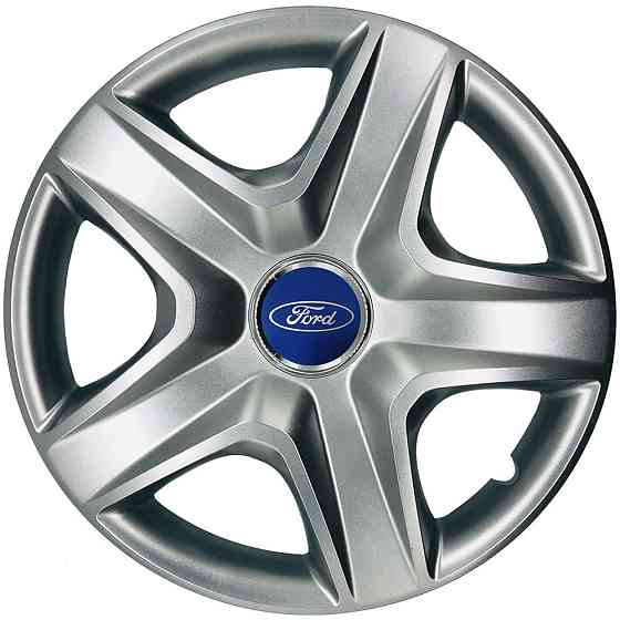 Автомобільні модельні ковпаки R13 Ford 101 4шт, SJS, сріблясті Київ