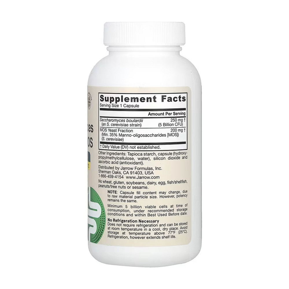 Пробіотик Jarrow Formulas Saccharomyces Boulardii + MOS 90 капс Київ - фото 3