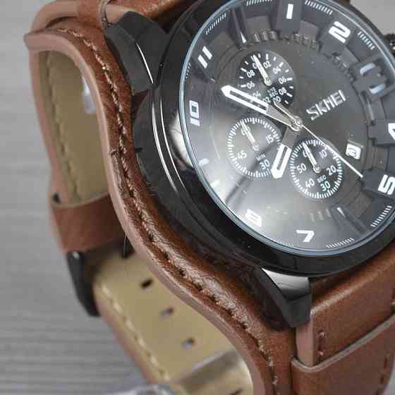 Чоловічий класичний годинник Skmei 9165 Brown-Brown Вінниця