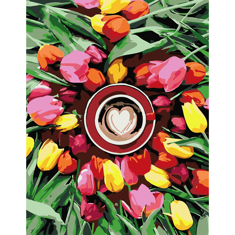 Картина за номерами „Ранкові тюльпани“ 35×45см ROSA START Київ - фото 1