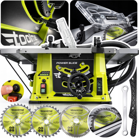 Циркулярна пила настільна 1700Вт Toolme TM321 (Польща) Київ