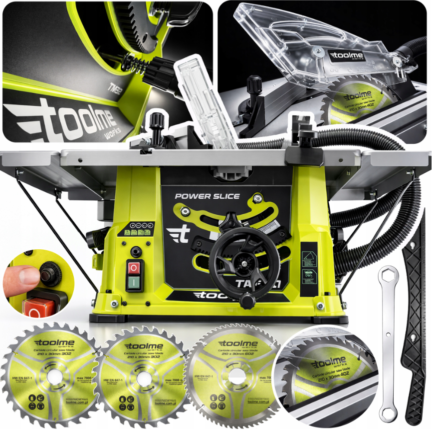 Циркулярна пила настільна 1700Вт Toolme TM321 (Польща) Київ - фото 1