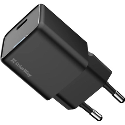 Зарядний пристрій ColorWay GaN Mini 25W PD Port PPS USB-C black (CW-CHS052PD-BK) Вінниця - фото 9