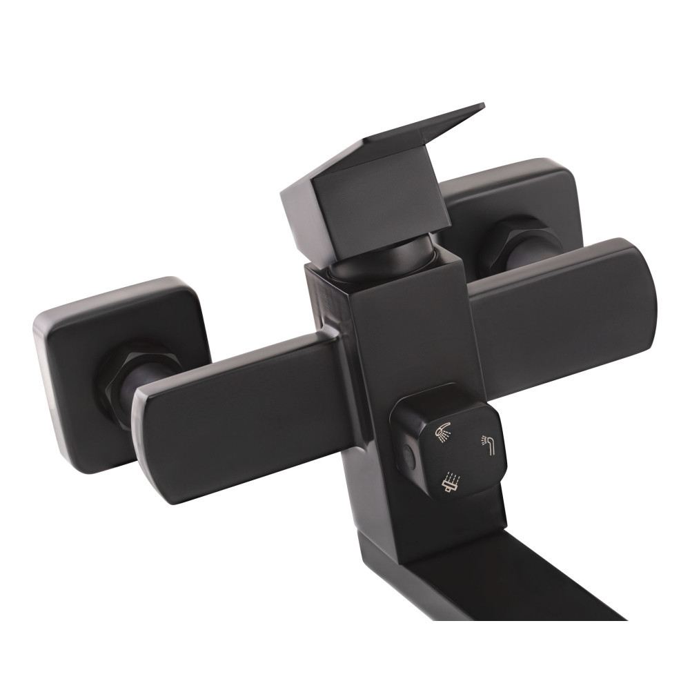 Душевая система универсальная Lidz Kubis 1030 на три потребителя (с изливом) (k35) LDKUB1030BLA35724 Black Киев - изображение 13