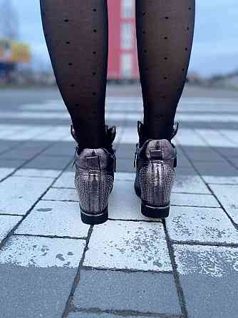 Снікерси жіночі Bosida бронзовий еко-шкіра танкетка 5см ( -6) Коломыя