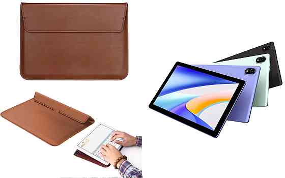 Чохол-конверт VitoCase для Doogee Tab U10, з функцією підставки для планшета Чорний Коричневий Київ