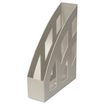 Лоток для бумаг Economix вертикальный пластик, серый (E31900-10) Винница - изображение 1