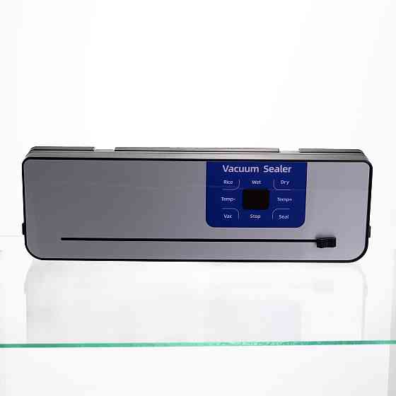 Вакууматор побутовий сенсорний для сухих і вологих продуктів 120 Вт із вбудованим різаком пакувальник вакуумний HP-11-29BL Коломия
