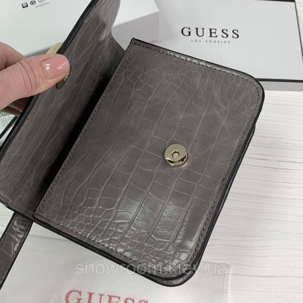 Небольшая сумочка на плечо Guess (6701) grey Киев - изображение 3