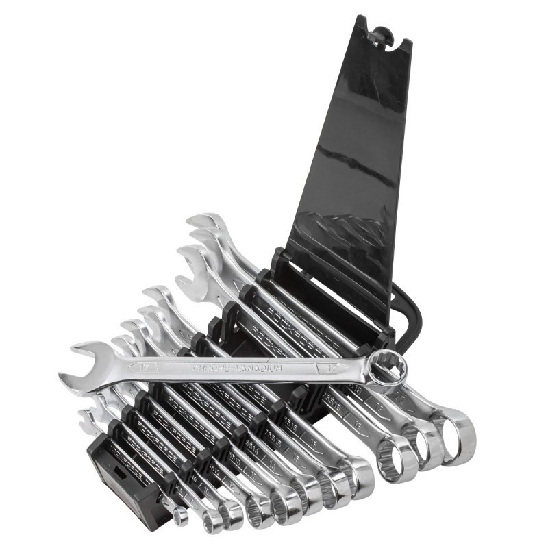 Набір ключів комбінованих 12пр. (6,8,10,12-19,22мм) у пласт.держателі ROCKFORCE RF-5121MP Одесса - изображение 3