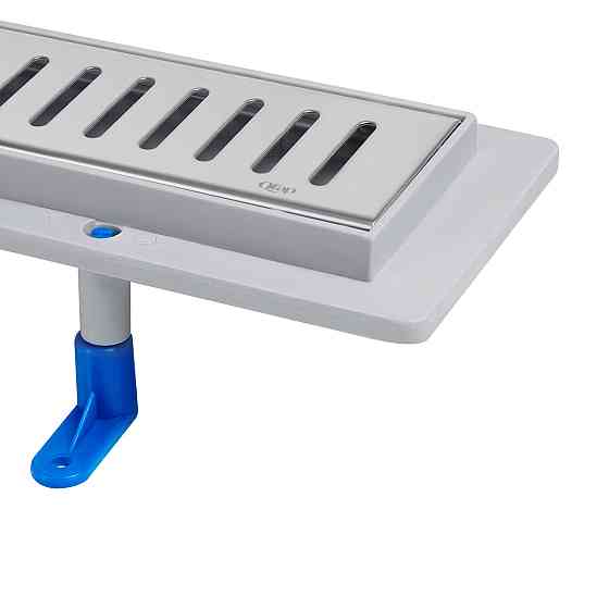 Трап Qtap Dry FA304-900 лінійний із сухим закривом і неіржавкою решіткою 900х73 Київ