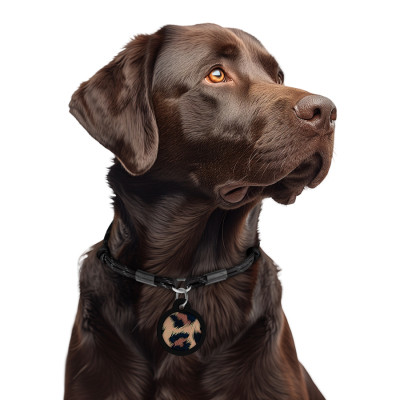 Адресник для тварин WAUDOG Smart ID з QR паспортом "Леопард", коло 30 мм (230-4066) Вінниця - фото 6