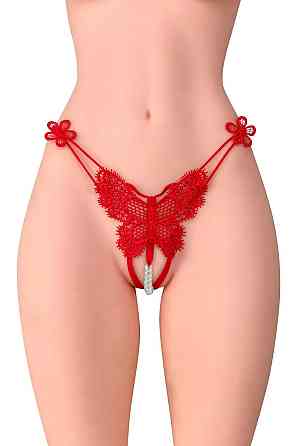 Трусики с жемчугом Fashion Secret Natasha Red Sex Aura Киев