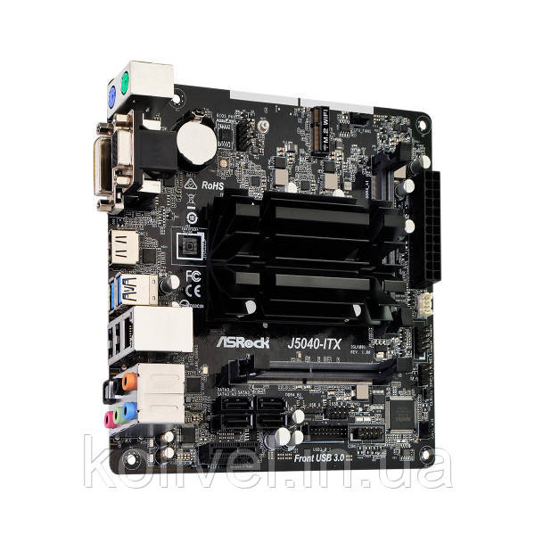 ASRock J5040-ITX (Quad-Core Pentium 3.2GHz, 2xDDR4 SoDIMM, VGA/HDMI/DVI, 1*PCIe, 4xSATAIII, miniITX) Киев - изображение 4