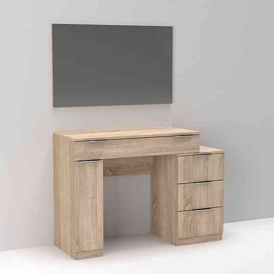 Стол туалетный Трюмо Кристалл, Дуб Сонома, 1200/452/847 Львов