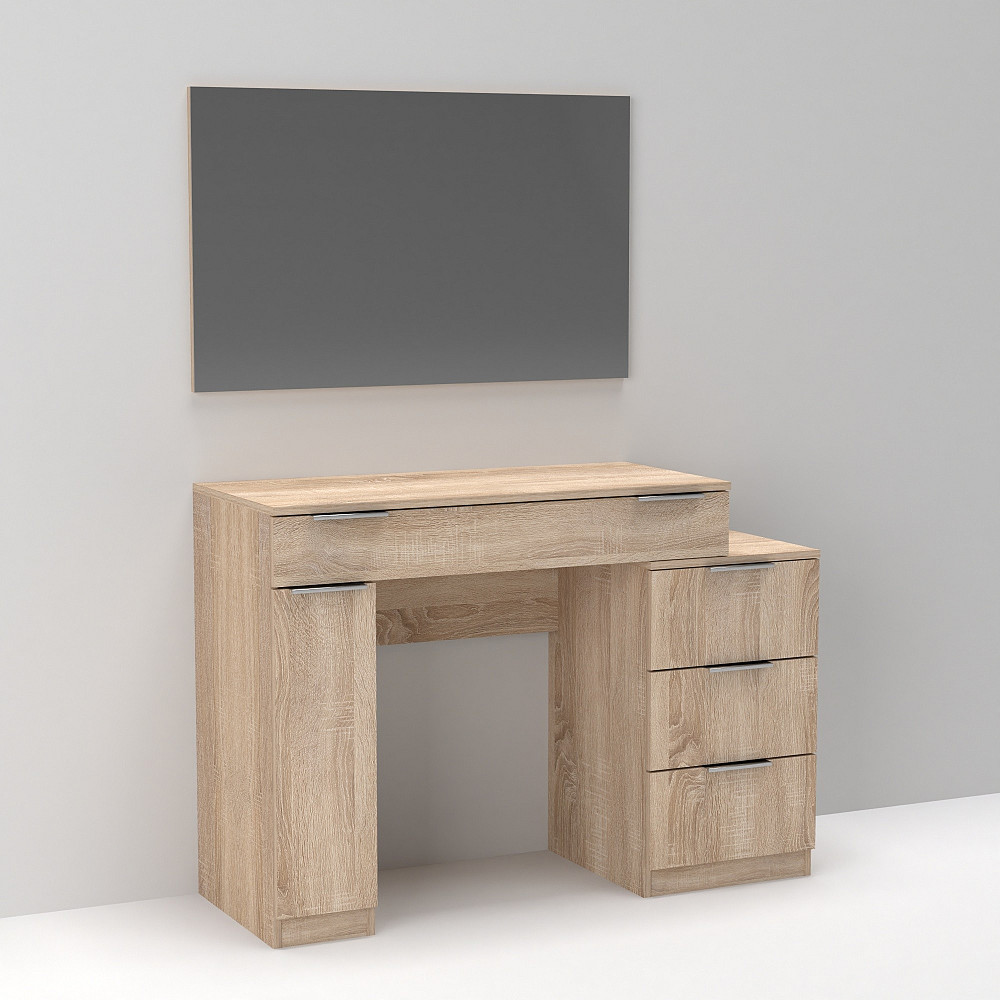 Стол туалетный Трюмо Кристалл, Дуб Сонома, 1200/452/847 Львов - изображение 5