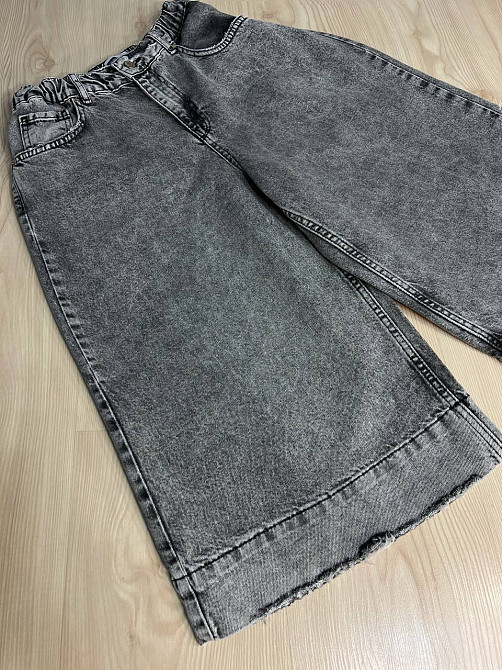 Шорти жіночі джинсові Sherocco 393 бермуди довгі з манжетами талія на резинці сірі, сірий, 25, 25, 74 см, 105 см Київ - фото 17