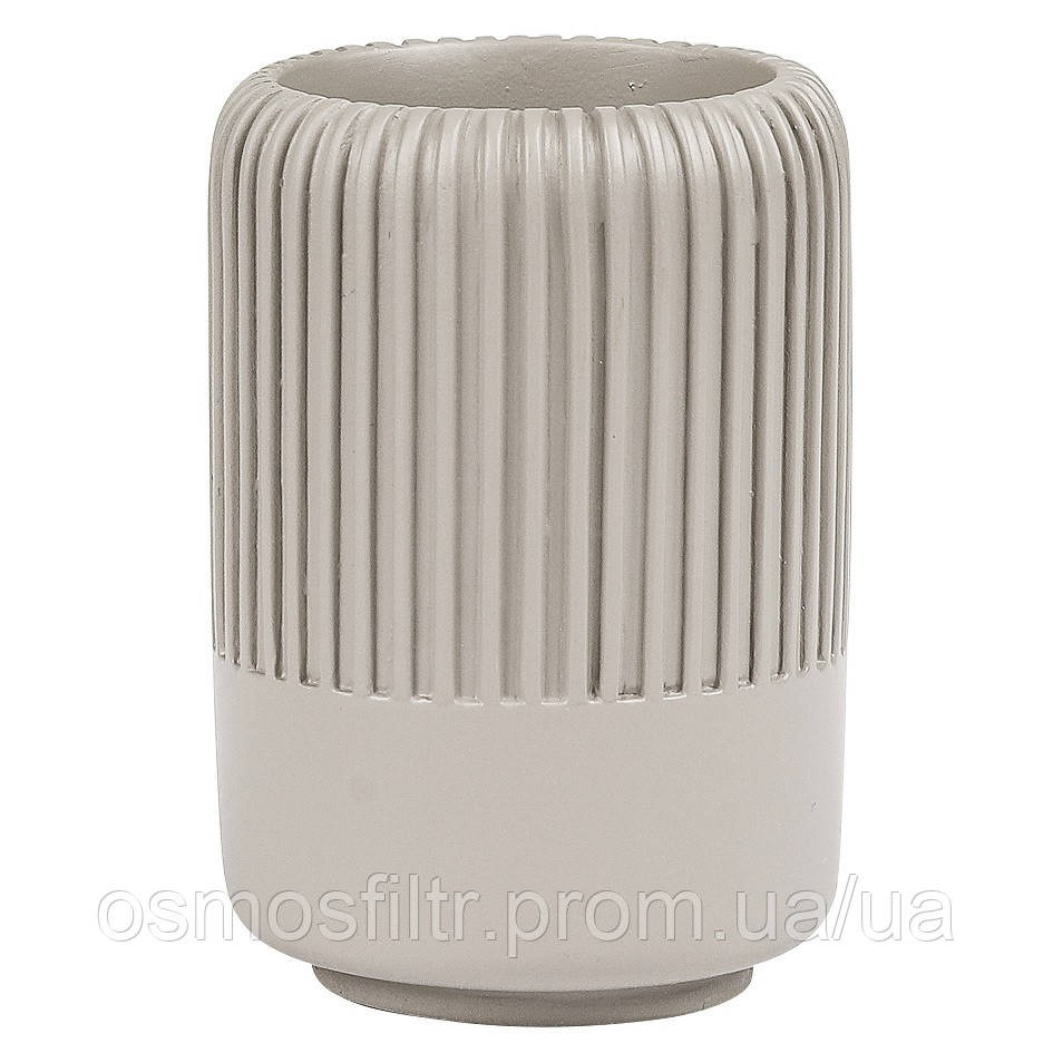 Стакан для зубних щіток "Рая" сірий полігума O 6,7 см, Н 10 см Київ - фото 1