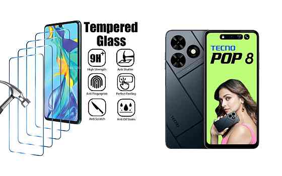 Захисне скло ArmorGlass для Tecno POP 8 – стійке до подряпин та ударів Київ