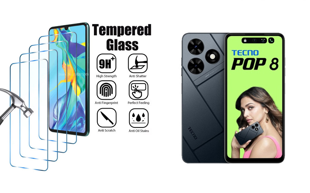 Захисне скло ArmorGlass для Tecno POP 8 – стійке до подряпин та ударів Київ - фото 1