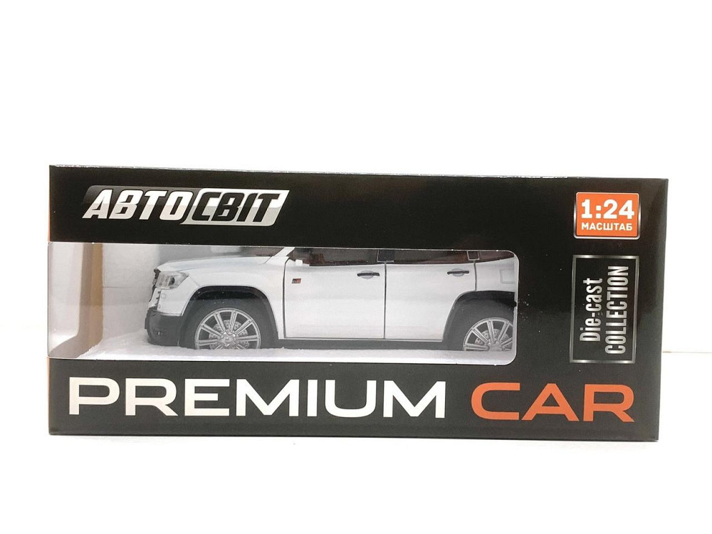 Машина Автосвіт Toyota Land Cruiser інерційна відчиняються двері капот багажник 20 см 1:24 Біла (AP-2034) Чернігів - фото 2