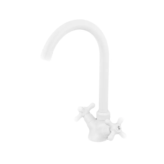 Кухонный смеситель Plamix Pablo-275 White без подвода PM0669 Харьков